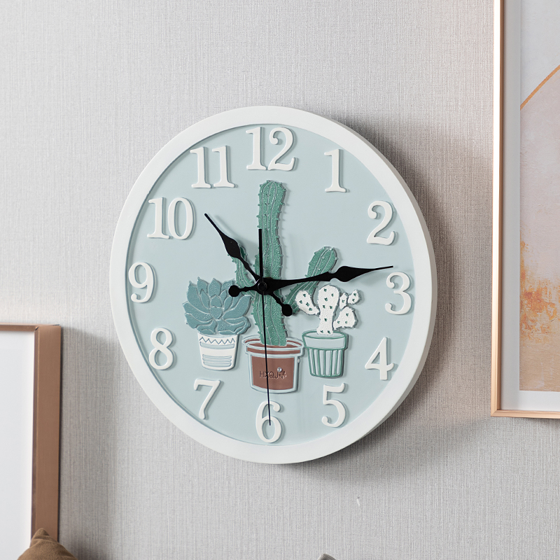 Clock wall clock cartoon living room home personality fashion creative art modern minimalist atmosphere wall watch children's room
