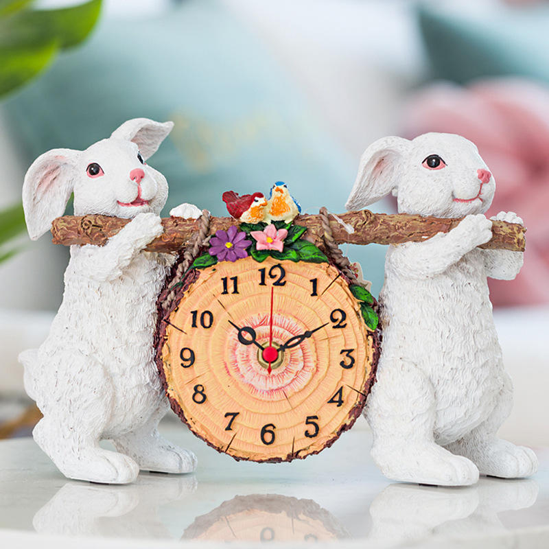 Watch Pendulum Pieces Seat Clock Personality Creative Eu Style Decoration Table Living Room Seat Clock Pendulum Table Small Bedroom Light Extravagant clock