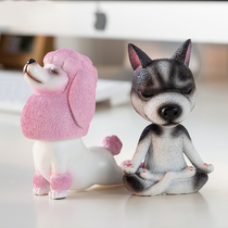 Hashige Pooch Hacar Swing Piece Two-Load Ecstasy car Puppy Ornament Personality Model Decoration Creativity Cute