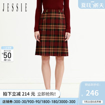 JESSIE autumn new British style sub-casual fashion skirt female DNFFX088