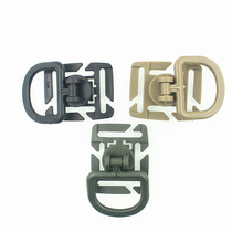 Outdoor Army Backpack Accessories swivel D-buckle D-type hanging buckle suitable for 25mm webbing Backpack Accessories