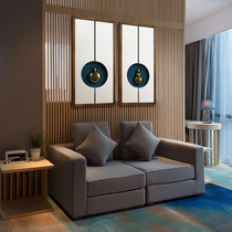 New Chinese porch decorative painting hanging decoration Zen sofa background wall modern Chinese style living room bedroom dining room hanging painting