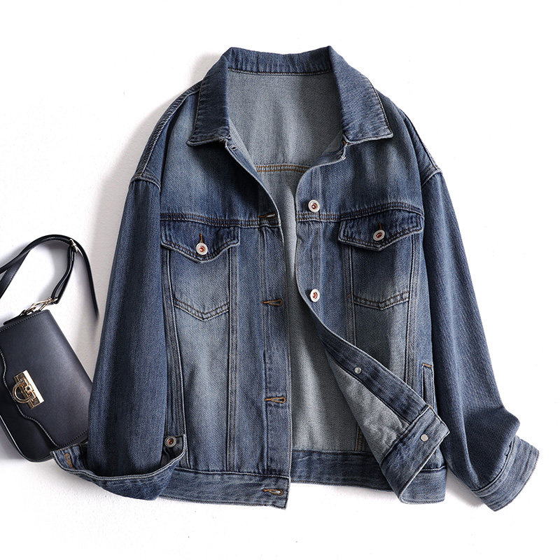 Sandro Never Cowboy Short Coat With Slim Fit 100 Lap Comfort Spring Autumn Money Pocket Retro Jacket Loose Jacket