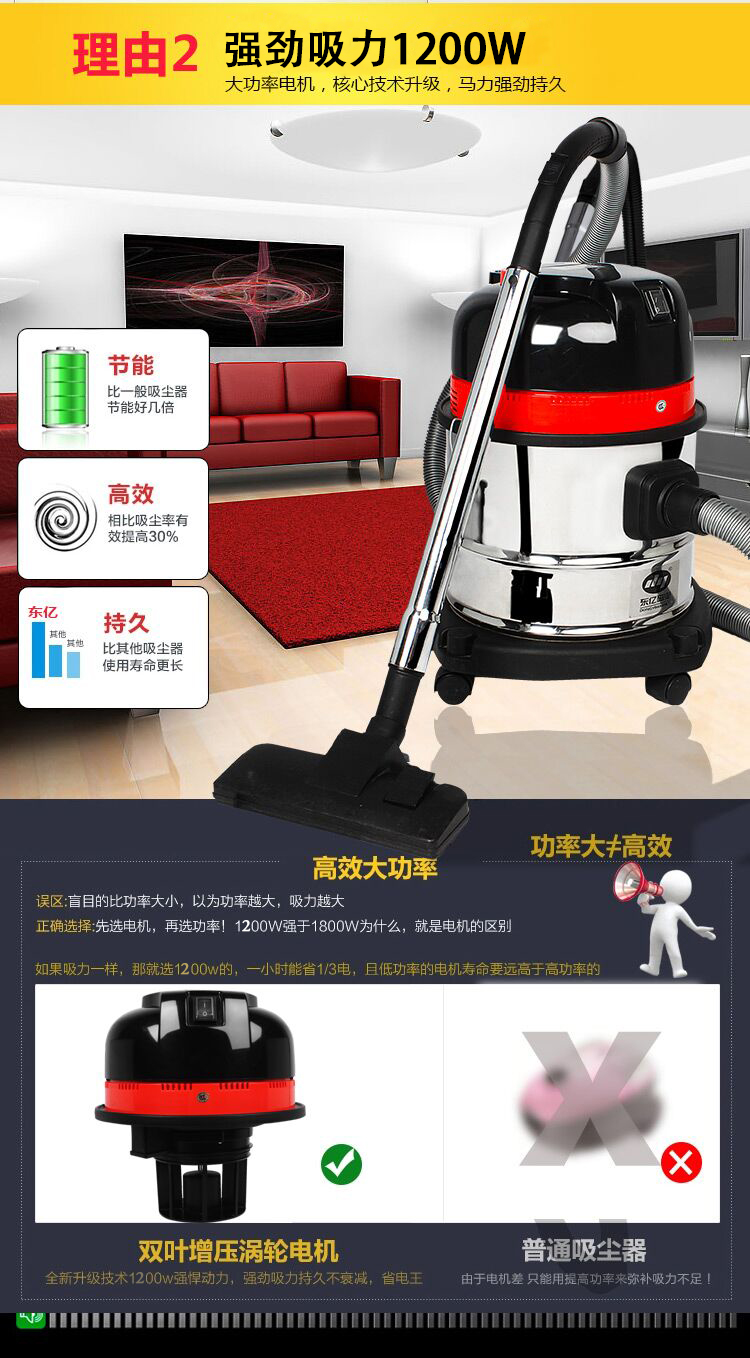 Dongyi trang trí bụi đẹp đường may làm sạch thảm câm xe phòng khô và ướt thổi hộ gia đình thương mại máy hút bụi - Máy hút bụi robot hút bụi lau nhà giá rẻ