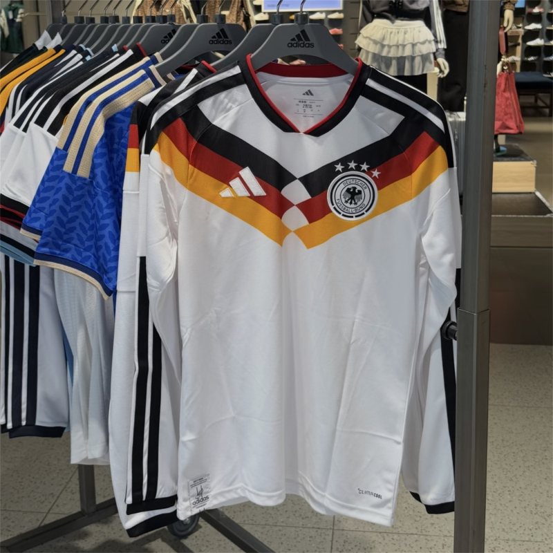 Adidas 2026 World Cup Germany Team Home White Football Long-Sleeved Jersey Jm1380