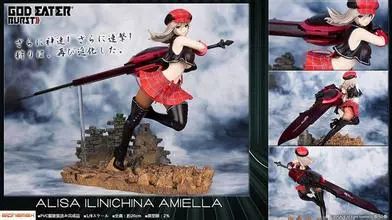 COSPLAY Tóc giả COS Tóc giả God Eater Alisa Amiala Tóc giả tùy chỉnh - Cosplay