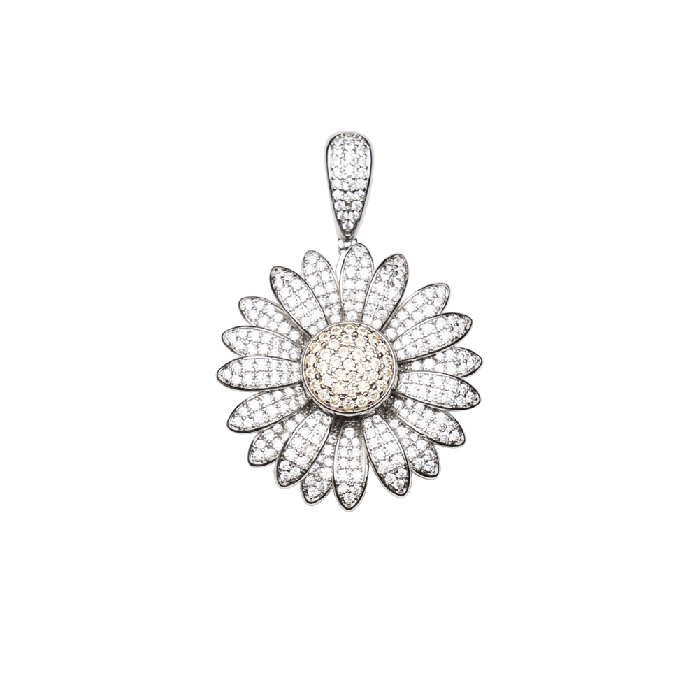 ICEGANG Daisy Can Swivel Pendant Sunflower Ice Out European And Hip Hop Hiphop Tide Street Ins