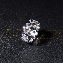 ICEGANG arrows full of mens rings ornaments inlaid jewel European and American hip hop trends fashion rings ins