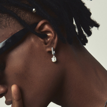 ICEGANG Original Dragon Claw Earrings Man Earrings Nice Advanced Pearl Maternal Bay Hip Hop Hiphop Trends Ins