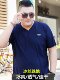 Summer short-sleeved T-shirt men's v-neck fat man plus fat plus size thin top fat man pure cotton loose half-sleeved T-shirt