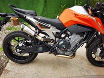 KTM790DUKE modified SC exhaust 790 modified AR exhaust 790 refitted SC exhaust KTM790 whole section