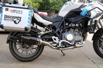 Motorcycle sports car modified Huanglong 502 exhaust pipe Benali Benelli502 Jinpeng TRK502 exhaust pipe