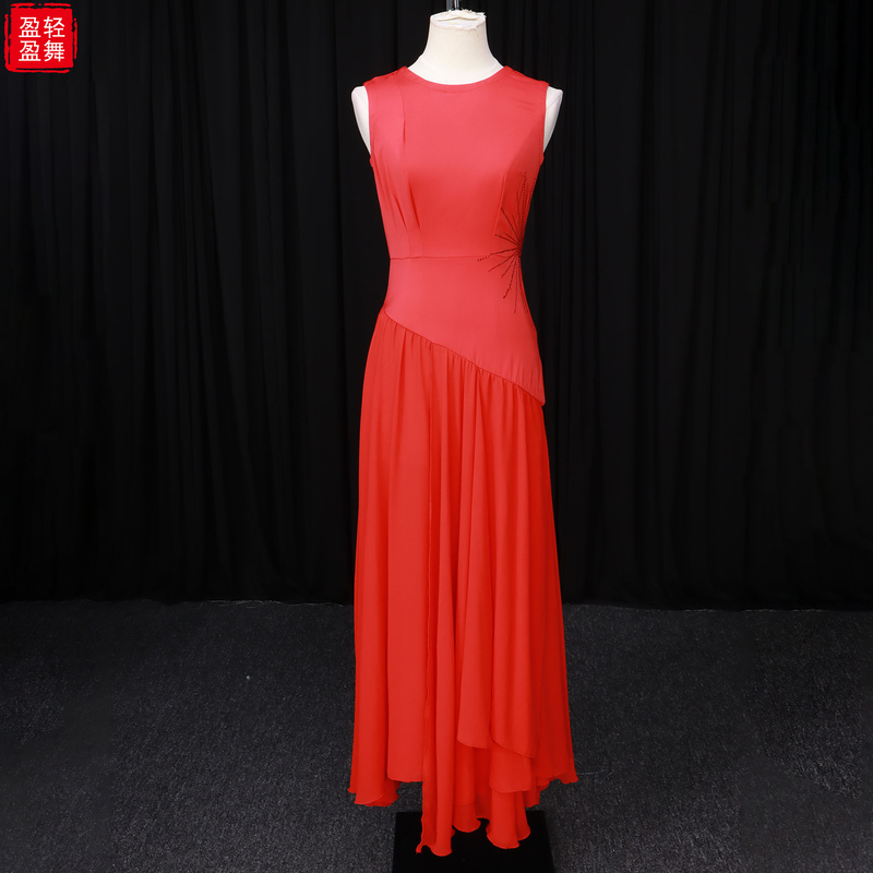 New Modern Dance Costume Baihua Award Liu Hao's Original Style Sleeveless Long Dress for Women, Slim Fit Performance Outfit New Modern Dance Costume Baihua Award Liu Hao's Original Style Sleeveless Long Dress for Women, Slim Fit Performance Outfit
