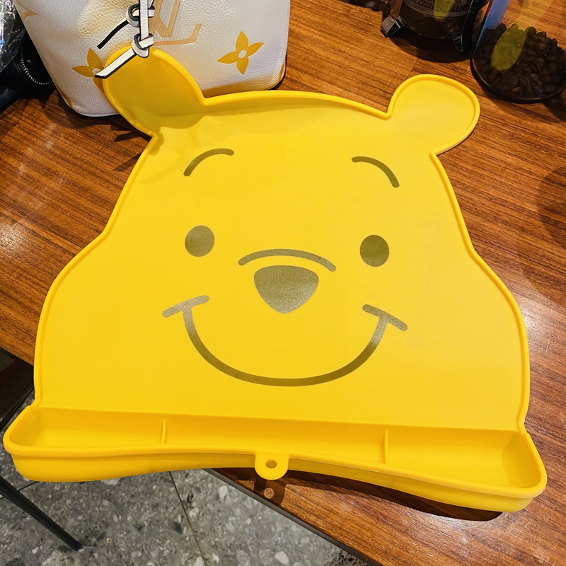 Japanese Native Skater Children Cartoon Waterproof folding anti-slip waterproof with anti-drop tank Silicone Dining Mat