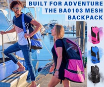 TUSA large-capacity diving equipment bag outdoor luggage bag backpack flipper storage mesh bag fin bag 81L