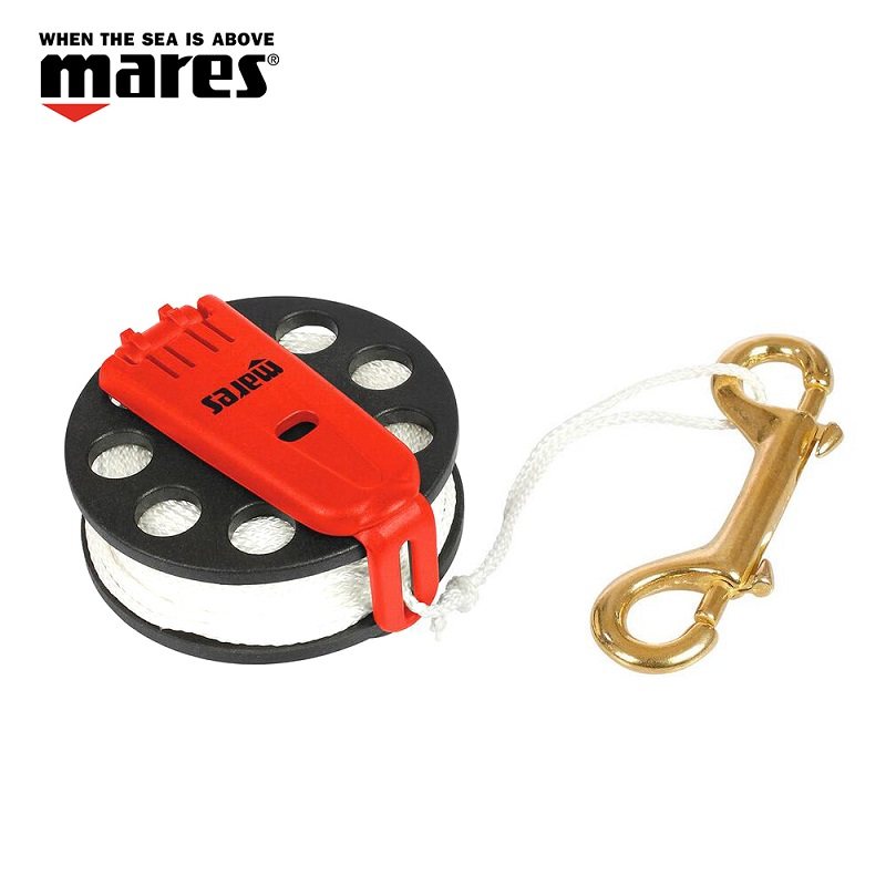MARES compact reel 30 m bobbin with self-locking copper buckle portable elephant pull-out buoy bobbin bobbin conduit