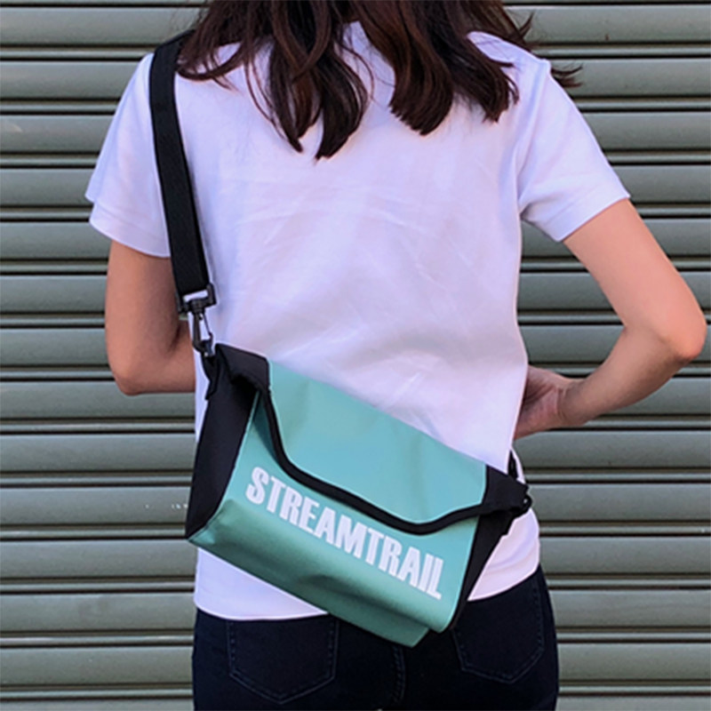 StreamTrail Japan Water Flow Special Road Bream Waterproof Single Shoulder Bag Inclined Satchel Outdoor Sports Postman Bag