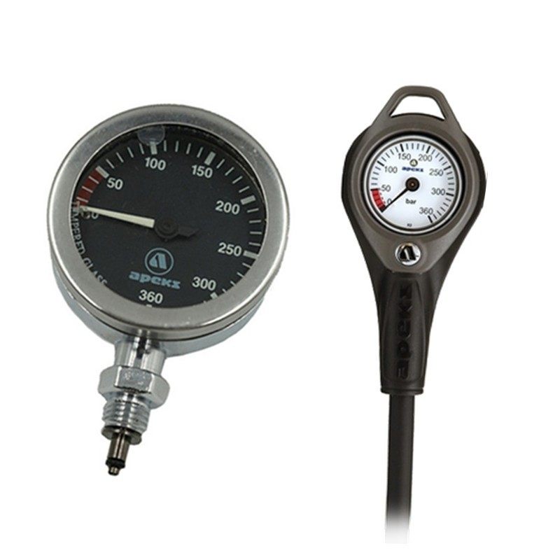 APEKS submersible instrument regulator pressure gauge metal pressure single gauge glue gauge air pressure residual pressure gauge with high pressure pipe