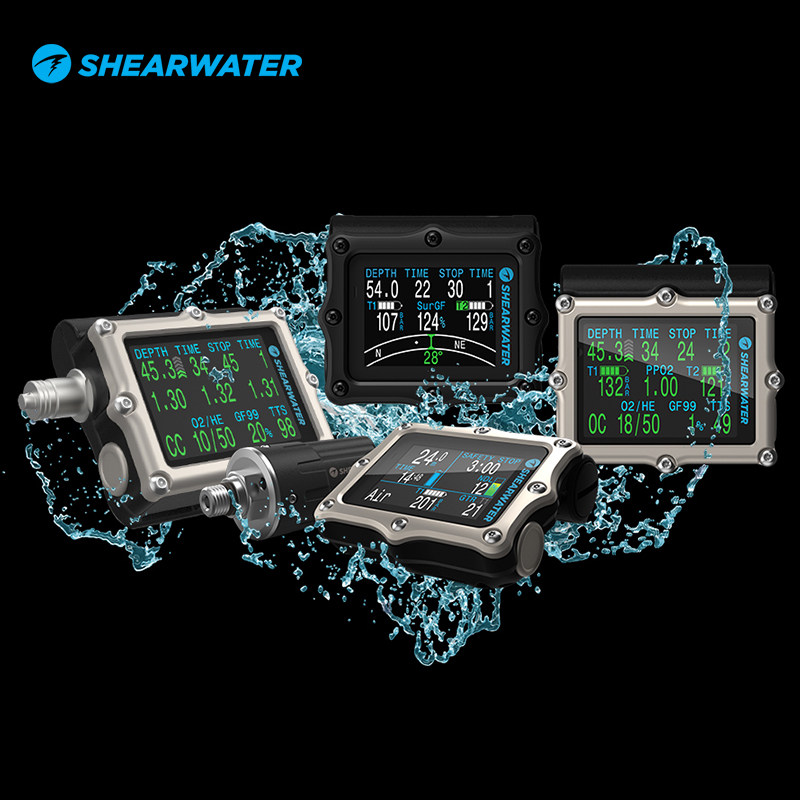 Shearwater PERDIX 2 Ti color screen diving computer watch with wireless transmitter technology sub-watch