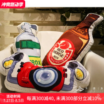 Original hand-painted lazy pillow diving cylinder diving camera diver pillow creative pattern pillow