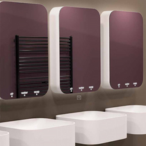 Wooden mirror cabinet Concealed tissue box Soap dispenser Hand dryer Hidden slide drawer box Induction hand sanitizer machine
