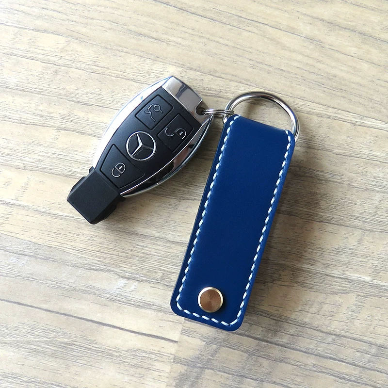 Key bag handmade, leather small keychain, DIY, genuine leather, cowhide