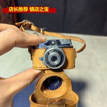 Spot Japanese antique 1940 mini Mycro micro spy mechanical pocket film camera with leather case 9 items