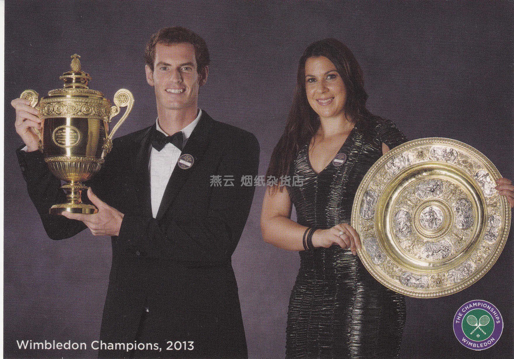 Wimbledon Wimbledon Tennis Open Andy Murray Bartoli Official Postcard Spot