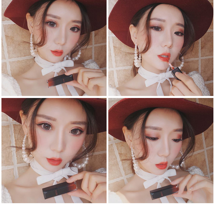 Cửa hàng làm đẹp của Su Yunmo có màu đỏ với son bóng giữ ẩm không bóng không thấm nước cho môi son bóng 5g - Son bóng / Liquid Rouge 	son bóng apieu	
