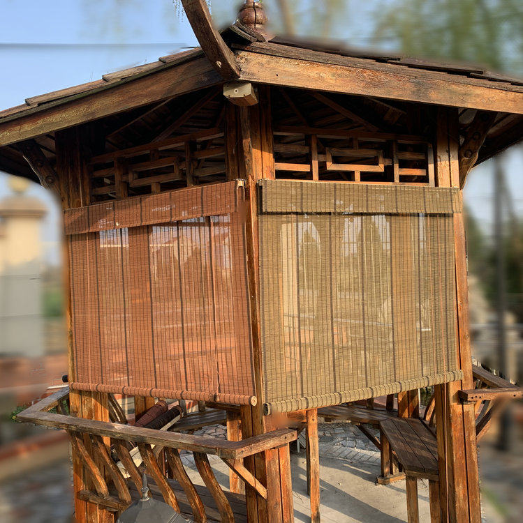 Custom bamboo curtain Roller curtain curtain Door curtain lifting shading shading partition Balcony louver hotel curtain Chinese curtain