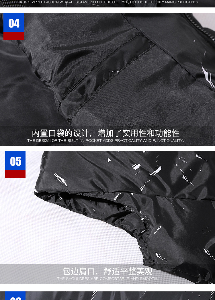 Kích thước lớn vest nam mùa đông nam cộng với phân bón tăng vest nam ấm xuống cotton chất béo vest dày ao khoac vest nam
