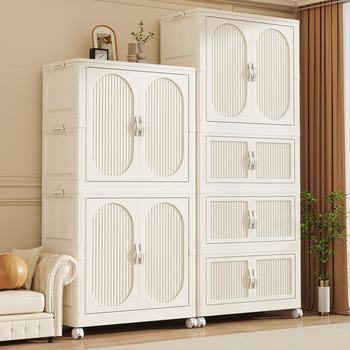 Baby No-Installation Wardrobe Foldable Simple Children's Clothing Storage Cabinet Baby Small Wardrobe Plastic Household Storage Cabinet