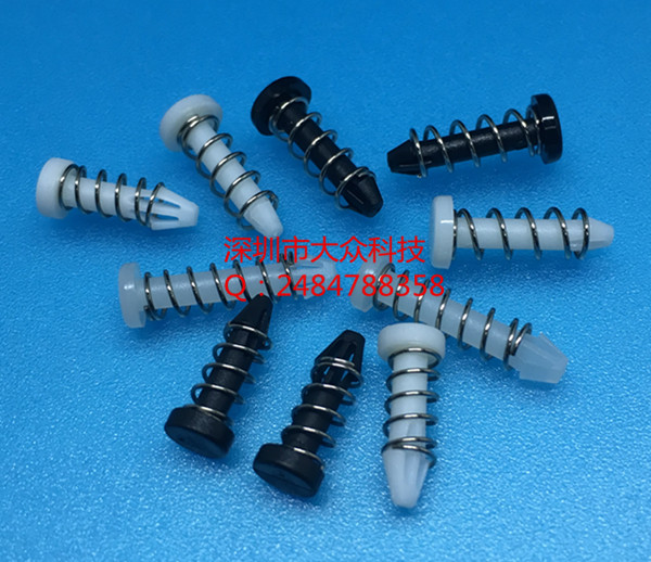 Round head rivet 18 6mm black nylon spring plastic rivet fan glue nail