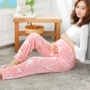 Bà bầu quần nhung dày ngủ nhung quần tháng mang bầu mong đợi sau sinh rộng rãi quần flannel kích thước lớn quần nhà quần đôi nam nữ