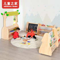 Kindergarten Cupboard Toyuth Center Classroom Placement Area Corner Cabinet Table And Chairs Hooded Aids Cabinet Toy Shelf Solid Wood