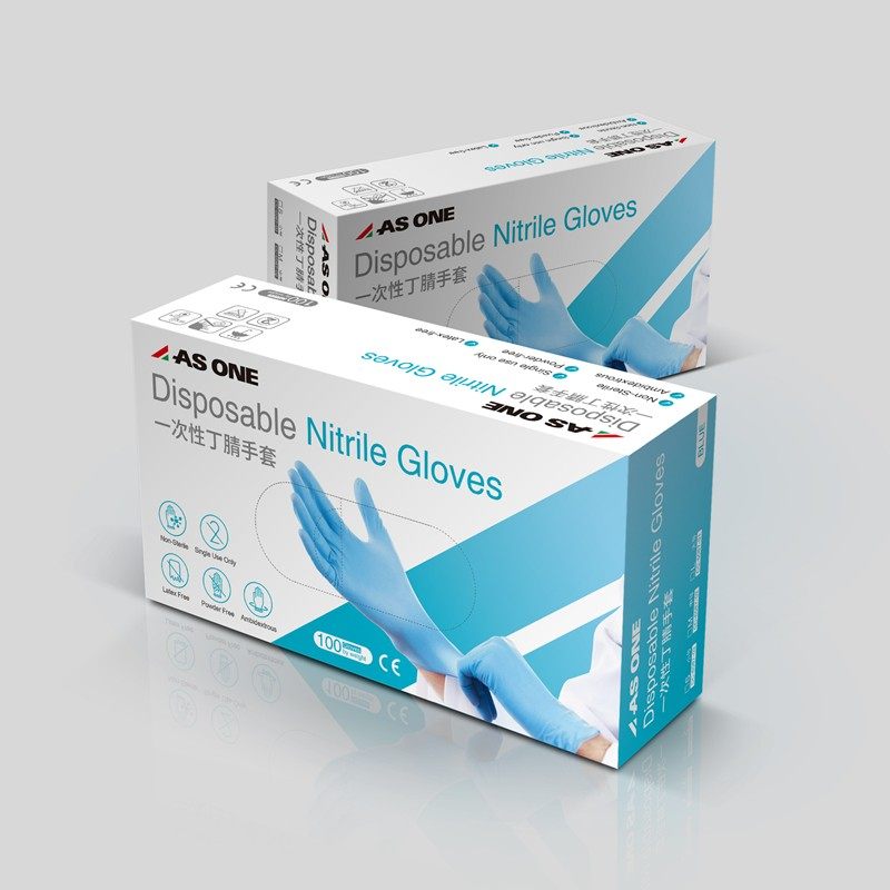 Azovwang disposable gloves nitrile rubber gloves experiment oleic acid alkaloid labor insurance hygiene cleaning housework gloves