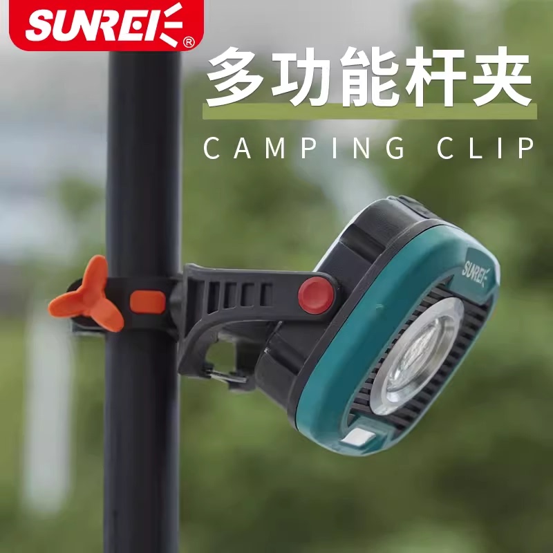 Shanlish Outdoor Camping 1/4 Thread Camera Interface Camping Light Tent Pole Clip Light Clamp Canopy Pole Light Fixture Clip