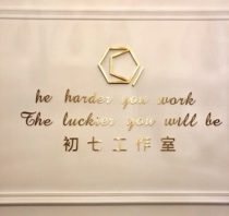  Solid word custom-made custom stainless steel word Titanium word rose metal word black titanium word baking paint antique word electroplating