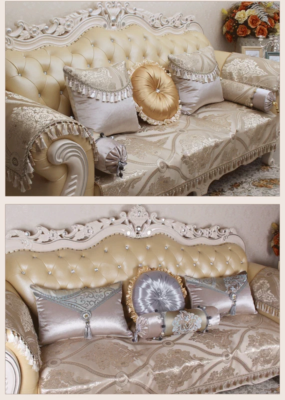 Sofa da cao cấp châu Âu có lõi gối tròn sang trọng gối tròn gối gối túi xe hơi trở lại - Trở lại đệm / Bolsters gối tựa văn phòng