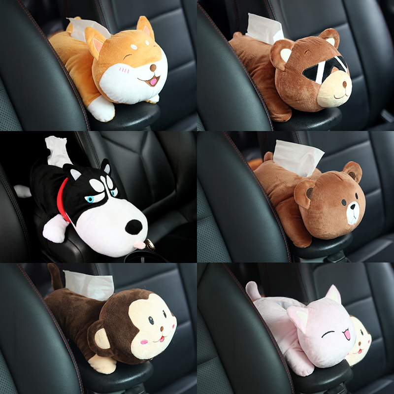 Creative vaping car towels box cramps in car interior decoration in car Visor Hanging Sanitary Paper Towels Paper Cramps