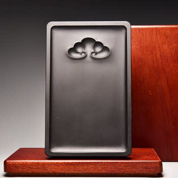 Intangible Cultural Heritage Handmade Anhui Yuan Inkstone Natural Raw Stone Inkstone Stone Inkstone Non-Laokeng Study Four Treasures Calligraphy Special Inkstone
