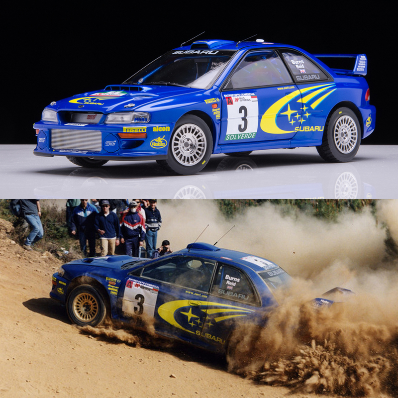 1:18 Sunstar Subaru Impreza S6 Burns Wrc Rally Car Alloy Car Model