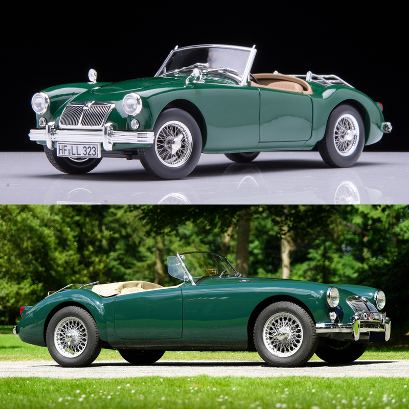 1:18 Norev Mg Mga 1955 British Green Sports Car Classic Car Alloy Car Model 1:18 Norev Mg Mga 1955 British Green Sports Car Classic Car Alloy Car Model