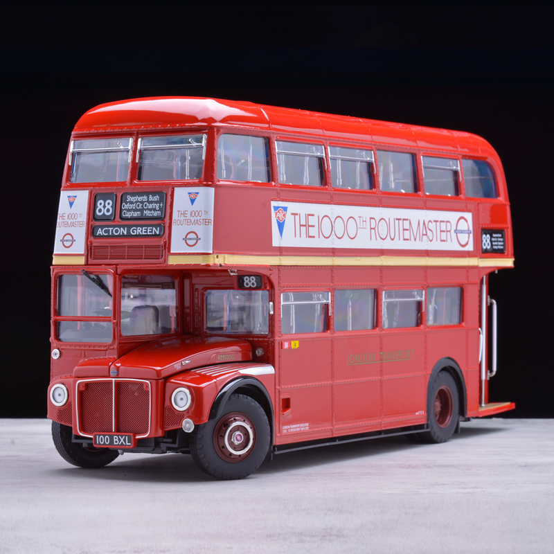 1:24 Sunstar United Kingdom London Double-Decker Bus Rm1000 Alloy Car Model