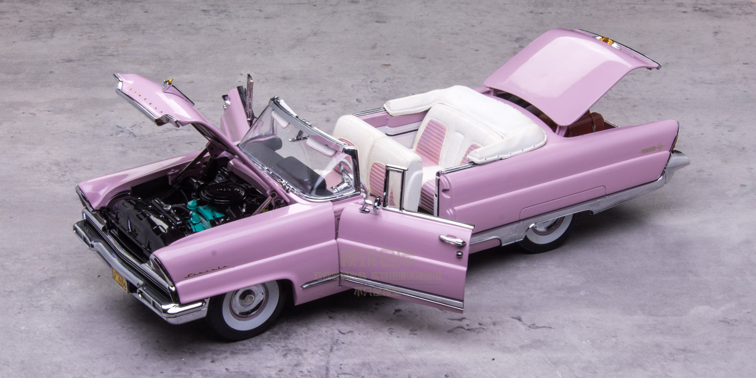 1: 18 Sun Star Lincoln Premiere 1956 Platinum Edition Alloy Car