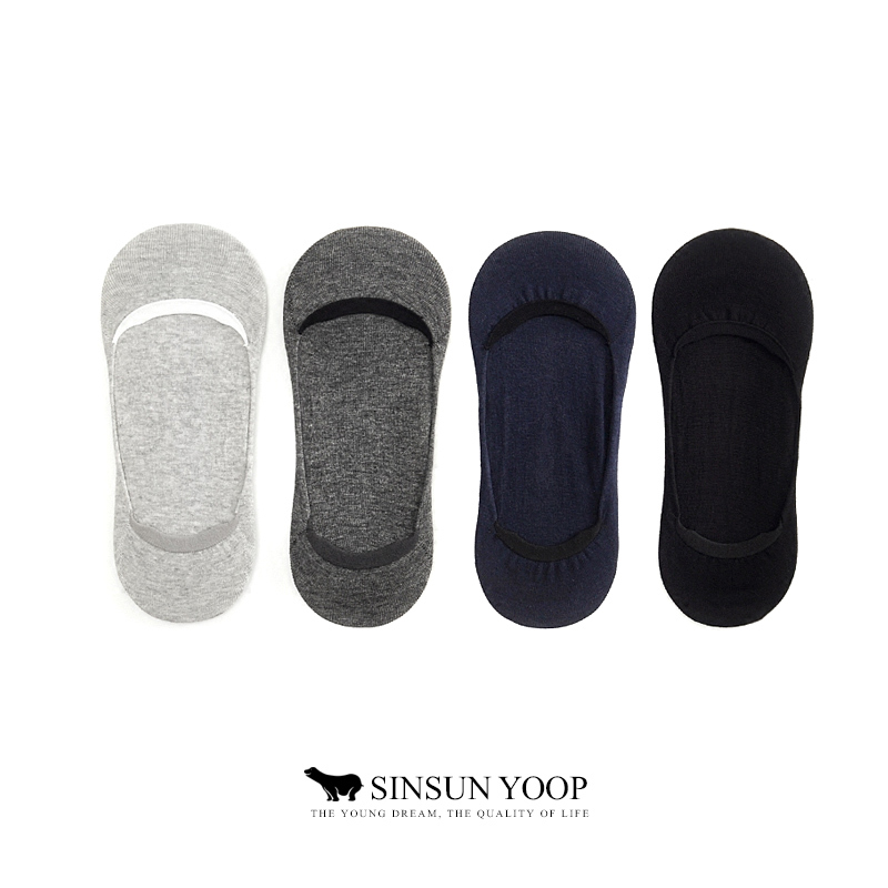 6 Pairs of Men's Summer Thin Ultra-Low Cut Invisible Cotton Boat Socks, Non-Slip, Sweat-Absorbent, Breathable Socks, Men's Half Socks, Ultra-Short Socks