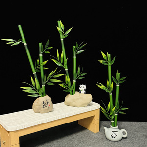 Hotel Sashimi Platter Decoration with Artificial Flowers and Bamboo, Creative Plate Decoration for Japanese Cuisine, Sus