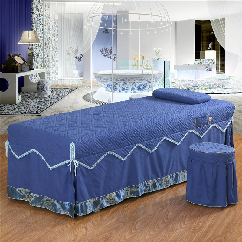 Mới làm đẹp thân thiện với da cao cấp SPA thẩm mỹ viện làm đẹp trải giường massage bốn mảnh massage rộng 65-80 bộ ga giường spa