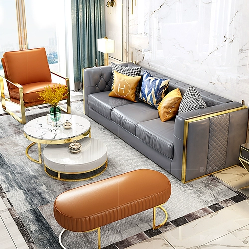 Nordic Light Luxury Leisure Leisure Tiger Staud Back Modern Гонконг -стиль Дизайнерский дизайнер гостиной одиночный диван