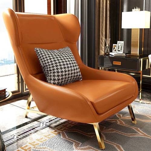 После легкой роскоши, современное скандинавское повседневное кресло маленькие подразделения одиночное диван стул гостиная гостиная